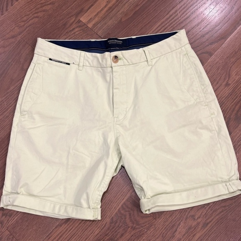 SCOTCH & SODA Lime green shorts size W 30 academia preppy casual E